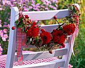 Garland of Dahlia, Rosehips, Clematis, Hydrangea