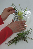 Herb lantern with interlocking glasses (3/5)