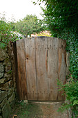 Garden gate made of walnut