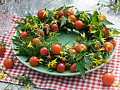 Plate of wild tomatoes