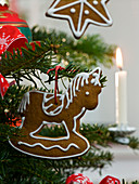 Gingerbread horse as Christmas tree decoration