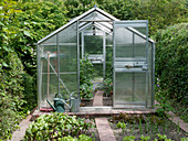 Greenhouse with Cucumis (cucumbers) and Lycopersicon (tomatoes)