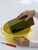 Marigolds in clay pots (2/6)