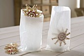 Lanterns with straw stars in sandwich bags (3/4)