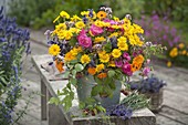 Woman handling a farmer's garden bouquet