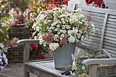 White aster and hydrangea bouquet