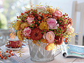 Autumn bouquet of Chrysanthemum (Autumn Chrysanthemum), Pink