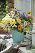 Bouquet with edible flowers