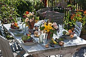 Autumn vegetable table decoration