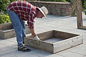 Quadratbeete - Square Garden auf Betonpflaster bauen