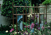 COPPER Screen by STUART JONES with STAINED GLASS by Charlotte MORRISON. CHELSEA 2002/ CHLOE Wood / TAMSIN WOODHOUSE