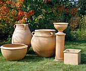 Terracotta containers for Mediterranean plants