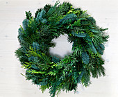 Mixed wreath with Abies procera (A. nobilis), Pinus mugo (mountain pine)
