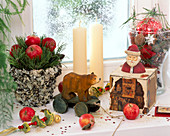 Advent decoration on the window sill