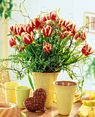 Tulpenstrauß (Tulipa-Hybride), Herz