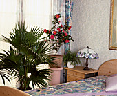 Bedroom with Livistona Rotundifolia, Camellia