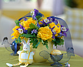 Easter bouquet with filled daffodils
