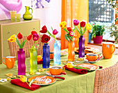 Tulips table decoration