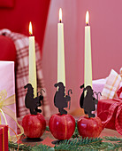 Santa candle holder with apples (2/2)
