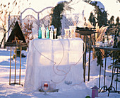 Ice bar with rope light and ice wind lights
