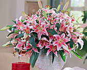 Lilium 'Stargazer' as a bouquet