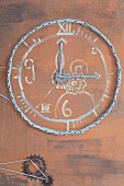 String-art wall clock