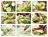 How to make melon and cucumber soup with crab