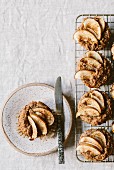 Freshly baked apple muffins