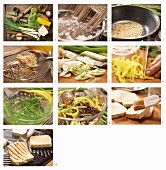 Sobanudel-Salat mit gegrilltem Tofu, Sesamdressing und Rettich zubereiten