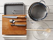 Kitchen utensils for making spaghetti