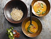 Roasted pumpkin soup with ginger