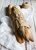 Different kind of baguettes