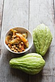Chayote with chickpeas