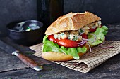 Veganes Grillpaprika-Sandwich (sojafrei)