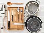 Kitchen utensils for preparing mushrooms