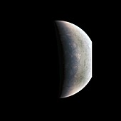 Jupiter's north polar region, Juno image