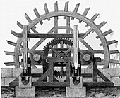 Waterwheel of a Pilon powder mill