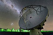 Milky Way over ALMA telescopes, Chile
