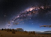Night sky over The Pinnacles, Australia