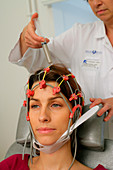 Patient undergoing EEG