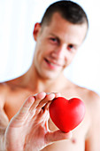 Man holding a hearth