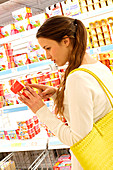 Woman in supermarket