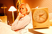 Elderly woman with insomnia