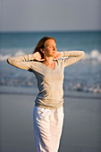 Young woman on the beach