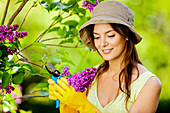 Woman gardening