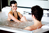Couple in spa