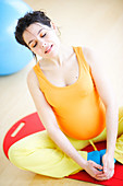 Pregnant woman exercising