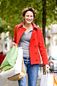 Woman with shopping bags