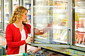 Woman at supermarket