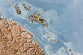 Traverse island, Australia, ISS image